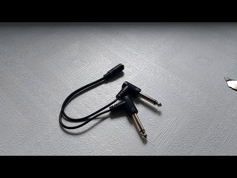 3.5mm To Dual 6.5mm Male Mono Audio Splitter Dual Port Splitter