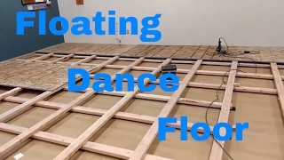 Dance floor DIY. How to build a floating floor.