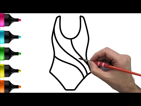Fun with One Piece Swimsuit Drawing, Painting, and Coloring for Kids! Let's Dive into Creativity!