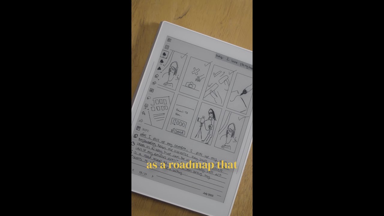 Storyboarding With Supernote Nomad