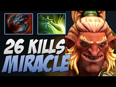 Liquid.Miracle Troll Warlord with 26 KILLS in 7.20 | Dota Gameplay