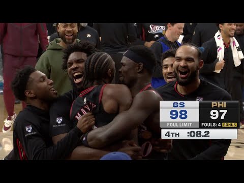 Final 5:22 INSANE ENDING Warriors at 76ers 🤯 🚨 | December 4, 2025