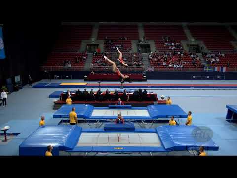 People's Republic of China 1 (CHN) W - 2017 Trampoline Worlds, Sofia (BUL) - Qualif Synchro R2