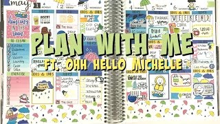 Plan With Me - Rainy Day - Ft. Ohh Hello Michelle - May 1-7