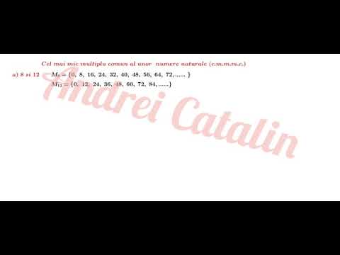 Cel mai mic multiplu comun (c.m.m.m.c.)