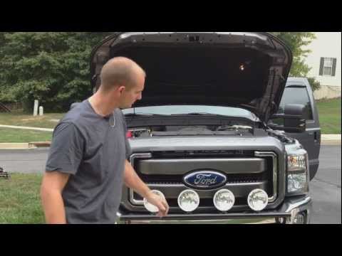 2011 Ford F250 Super Duty fitted with BI-Xenon 55W 6000K HID kit - Installation video.