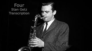 Four-Miles Davis,  Stan Getz's (Bb) Transcription. Transcribed by Carles Margarit