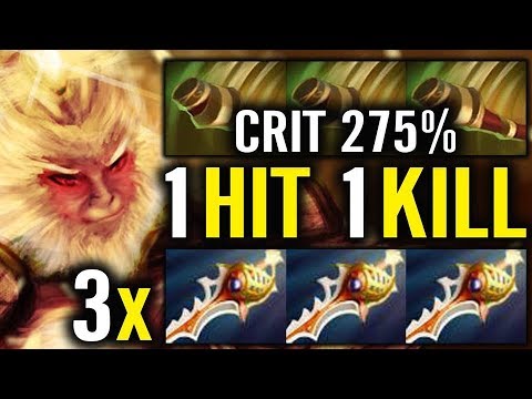 OMG 3x Divine Rapier 1000+ Damage x 275% Monkey King Dota 2 by Meracle