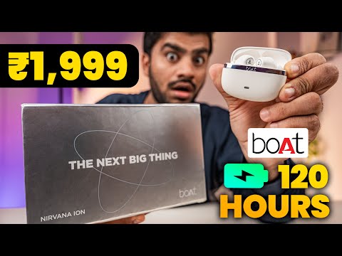 LONGEST Battery TWS EarBuds with Hi-Fi Sound 😱😍 - boAt Nirvana ION Unboxing