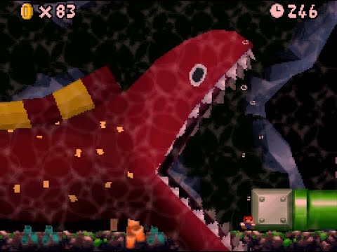 Unagi secret in New Super Mario Bros. (WARNING: SCARY)