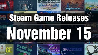 New Steam Games - Monday November 15 2021