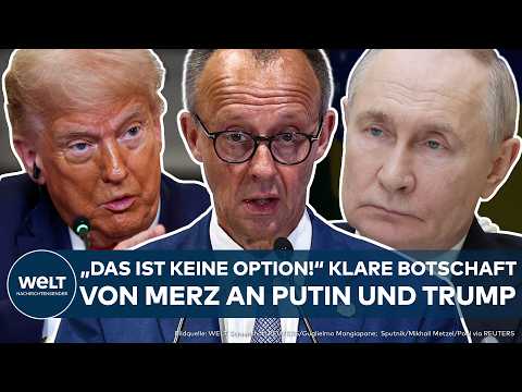 UKRAINE-KRIEG: "Das ist keine Option" Merz in Rom! Klare Botschaften an Putin und Donald Trump