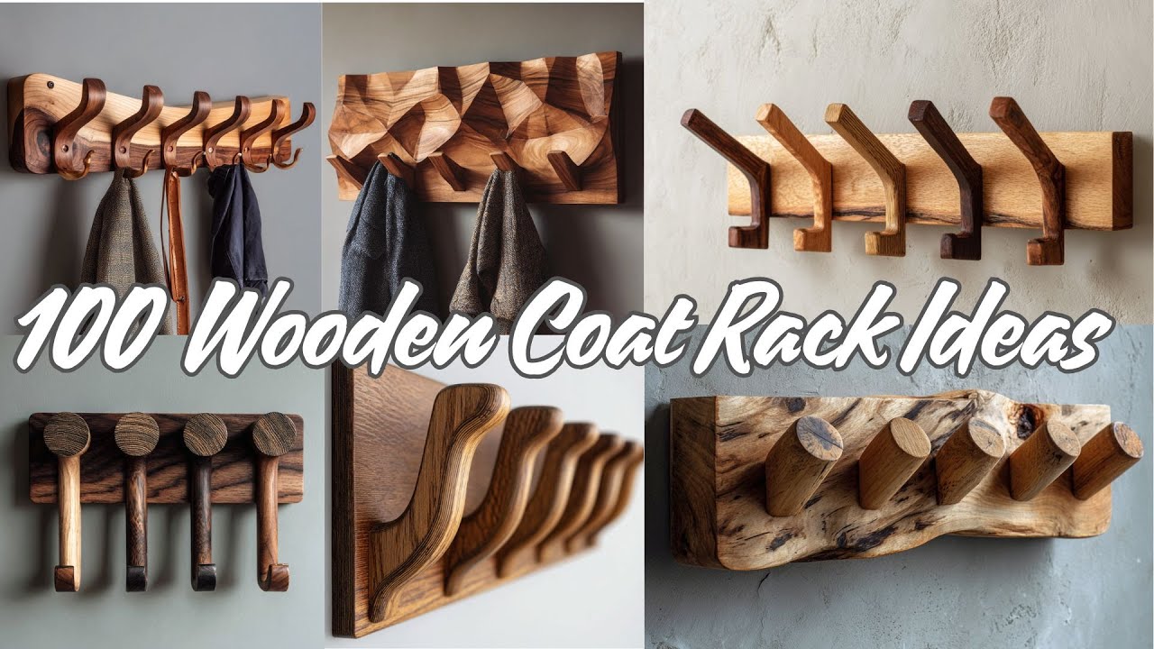 100 Wooden Wall Mounted Coat Hanger Ideas | DIY Rustic, Modern & Creative Designs