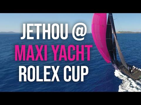 Sir Peter Ogden's JETHOU sails in the 2023 Maxi Yacht Rolex Cup