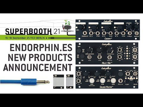 SUPERBOOTH'21 new modules: Golden Master / Cockpit / Milky Way in 1U: build your dream eurorack case