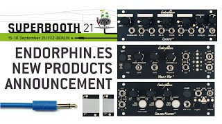 Video thumbnail for SUPERBOOTH'21 new modules: Golden Master / Cockpit / Milky Way in 1U: build your dream eurorack case by Endorphin.es