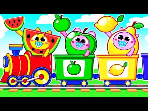 Little Color Train for Kids | Funny Song For Baby & Nursery Rhymes by Toddler Zoo