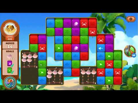 Lost Island Blast Adventure Level 605 - No Boosters