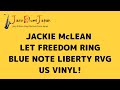 JACKIE McLEAN LET FREEDOM RING BLUE NOTE RVG US VINYL