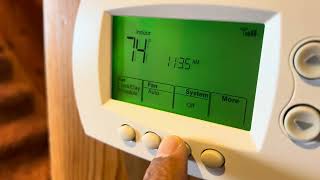 Honeywell Home Thermostat - How to Turn OFF/ON