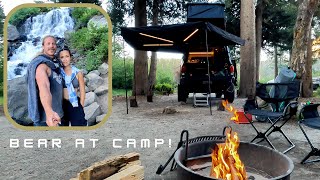 Camping at Twin Lakes, Mammoth, CA – Waterfall Hike & Bear Encounter!