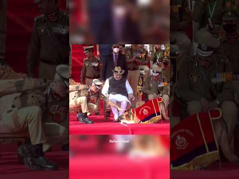 Army Dog Welcoming Amit Shah | BSF Day 🇮🇳 | #bsf #capf #armydog #amitshah #motivation #shorts