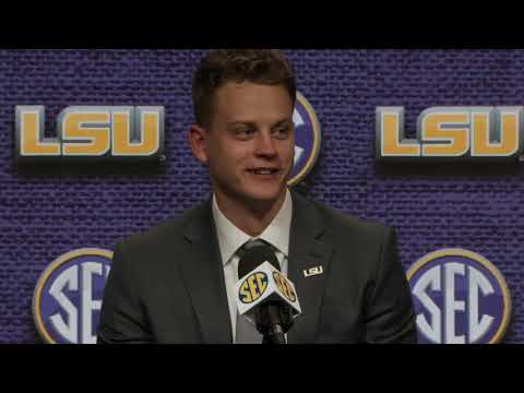Video: LSU QB Joe Burrow At SEC Media Days