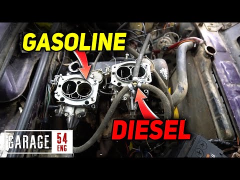 We run a Lada motor half on diesel/gasoline