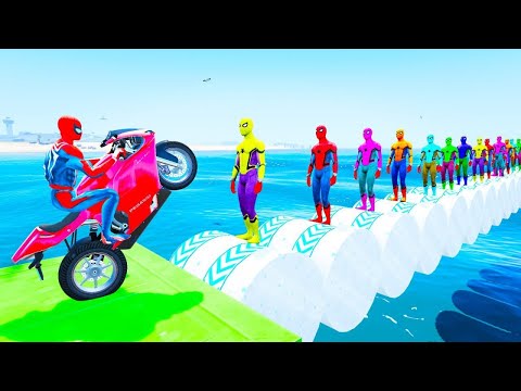 GTA 5 Spider-Man Rescue Batman 😱 | Superhero Funny