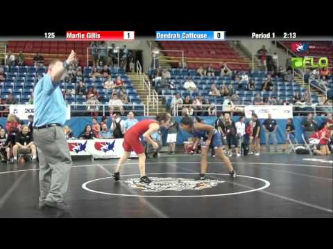 Junior WM 125 - Marlie Gillis (Michigan) vs. Deedrah Cattouse (Texas)