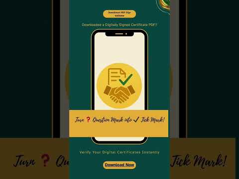 SewaSmart: PDF Sign Validator video thumbnail