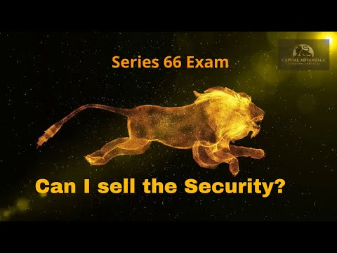 Exempt Security vs Exempt Transaction? Can I sell the Security?#series63  and #Series66