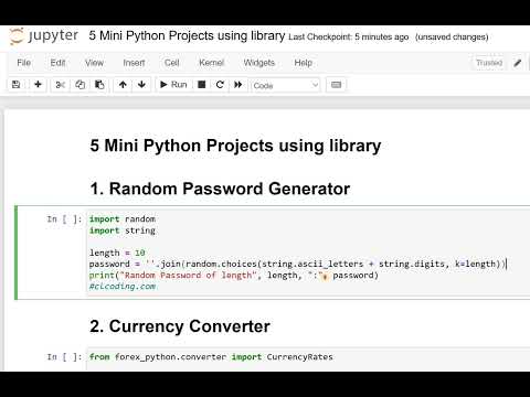 5 Mini Python Projects using library