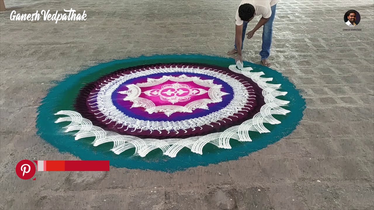mandala rangoli design colorful and creative by ganesh vedpathak