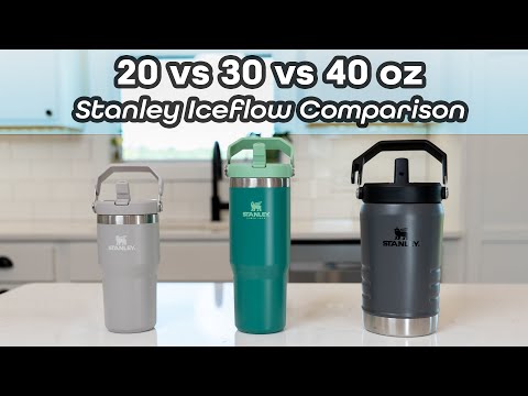 Which to Buy? Stanley Iceflow 20 oz vs 30 oz vs 40 oz Water Bottle Comparison