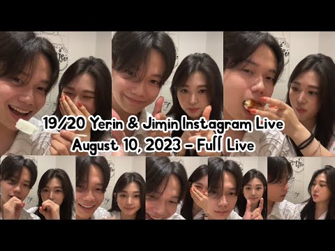 19/20 Yerin and Jimin Instagram Live (August 10, 2023)