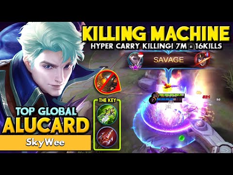 7Mins GG + SAVAGE! Super Carry Alucard SkyWee Gameplay 2021 | Top Global SkyWee Alucard Best Build