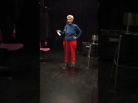Old lesbian does holiday stand up comedy