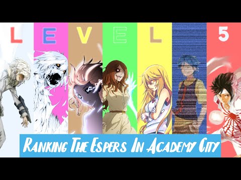 Ranking the Espers in Academy City {A Certain Magical Index}