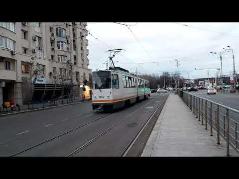 V3A-93 #257 ( linia 46 ) tranzitand zona "Piața Victoriei" (18.12.2021)