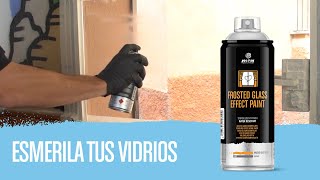 Video de MONTANA PRO Pintura efecto vidrio esmerilado aerosol 400ml Para decoración de vidrio y superficies transparentes