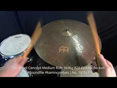 26" Meinl Concept Medium Ride 3696g B20 Cymbal Becken #Soundfile #kamincymbals | No. 190512