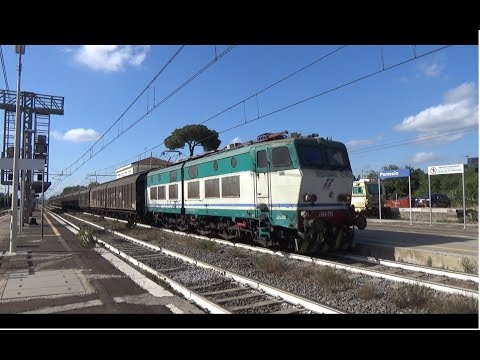 E656.596 sul "Treno della Carta" [Porcari - Maddaloni Marcianise], in transito a Pomezia