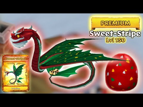 Sweet-Stripe (New Premium Slitherwing) Max Level 150 Titan Mode | Dragons: Rise of Berk