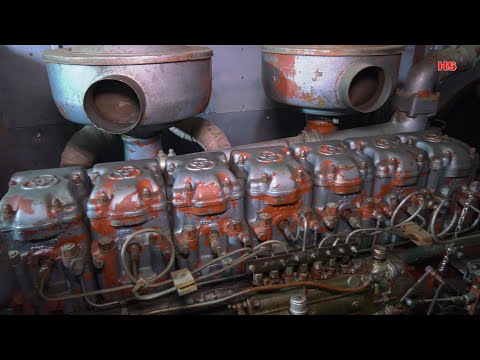 "KRUPP 7 Zylinder Zweitaktmotor" im Stromagregat