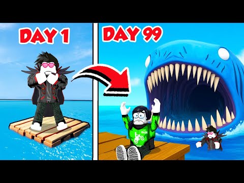 99 MALAM DI TENGAH LAUT BARENG IKAN BLOOP RAKSASA DI ROBLOX!!!