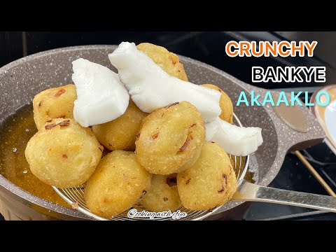 HOW TO MAKE AGBELE KAAKLO / BANKYE AKAAKRO | AFRICAN PARTY SNACK | POPULAR GHANAIAN STREET SNACK