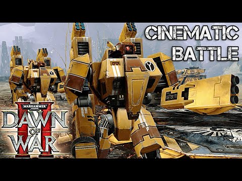 8 Riptide Battlesuits of TAU vs Orks! - Astartes Mod | Warhammer 40K: Dawn of War 2: Retribution
