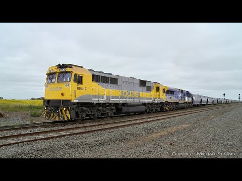 7762V QUBE Grain Train With GML10 & CM3316 (21/10/2019) - PoathTV Australian Railways