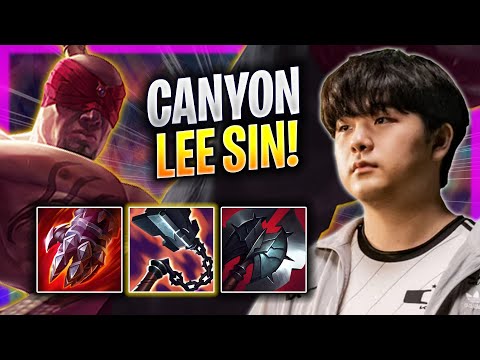 CANYON PERFECT GAME WITH LEE SIN! - DK Canyon Plays Lee Sin JUNGLE vs Nidalee! | Bootcamp 2023